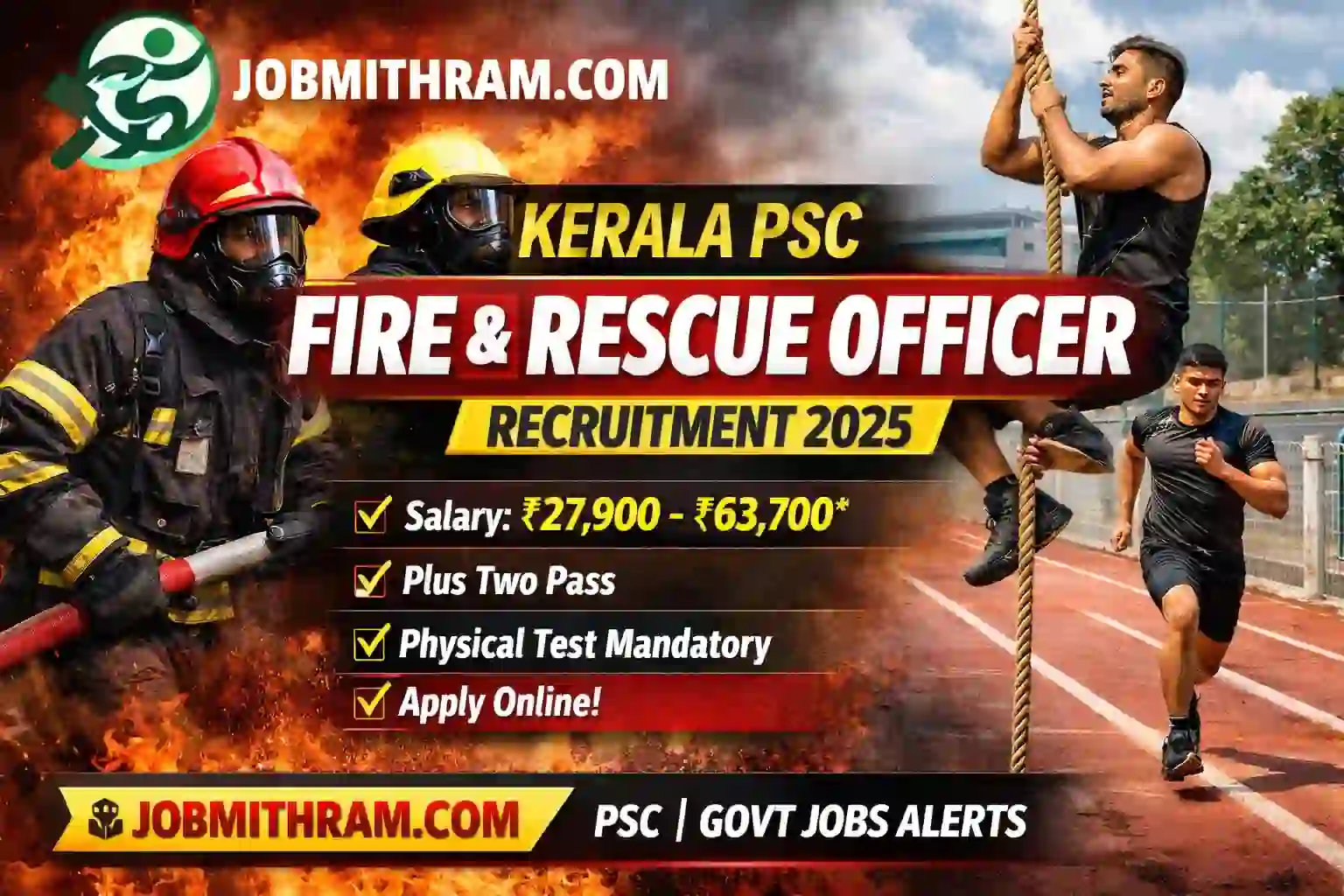 Kerala PSC Fire and Rescue Officer Recruitment 2025