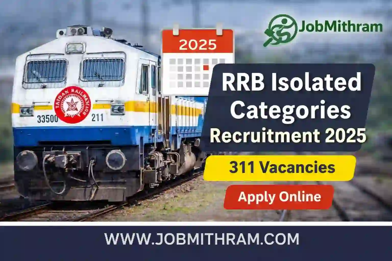 RRB Isolated Categories Recruitment 2025