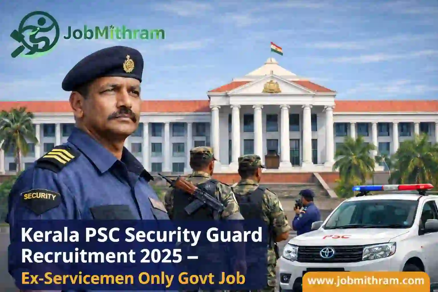 Kerala PSC Security Guard Recruitment 2025 Apply Online