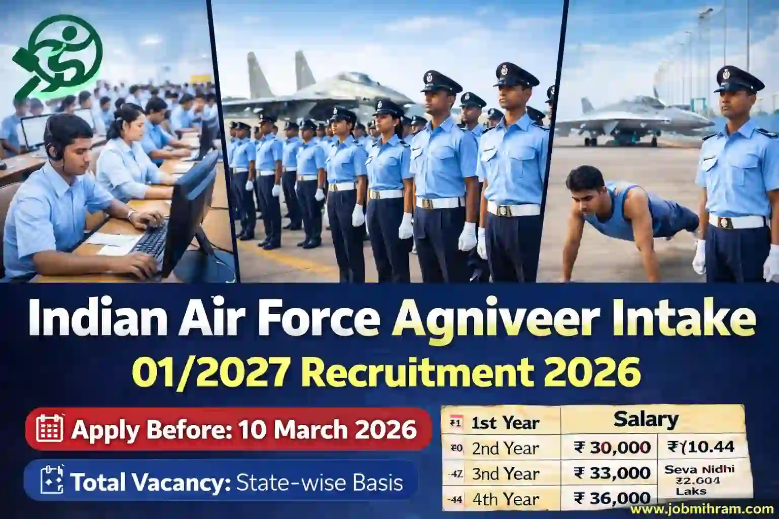 Indian Air Force Agniveer Intake 01/2027 Recruitment 2026