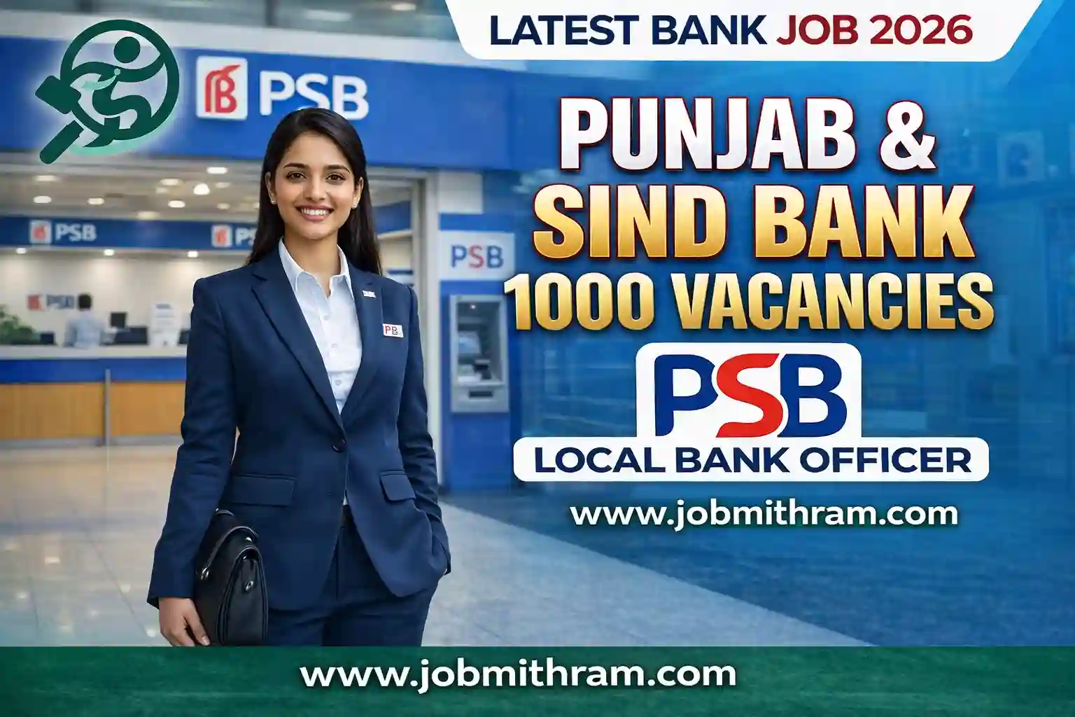 Punjab and Sind Bank Recruitment 2026 – 1000 Vacancies | Job Mithram